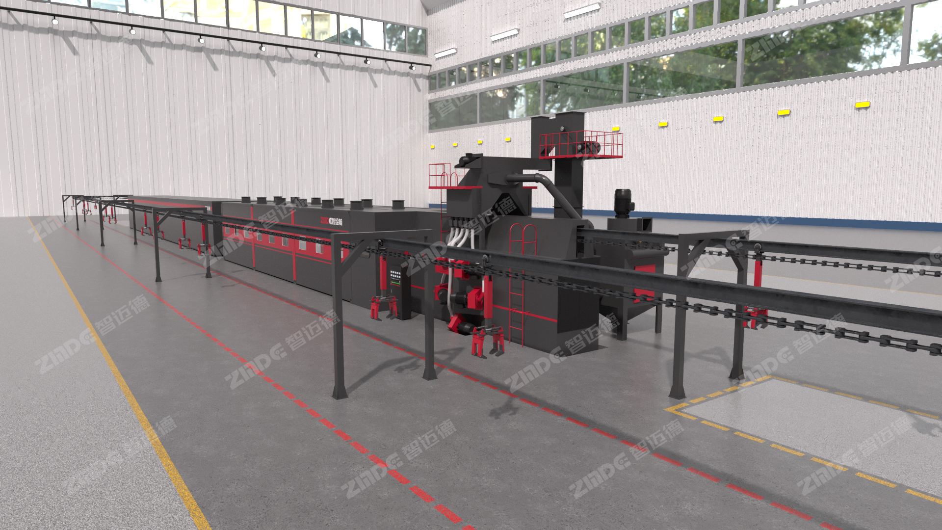 智涂懸鏈?zhǔn)綊亣娨惑w生產(chǎn)線